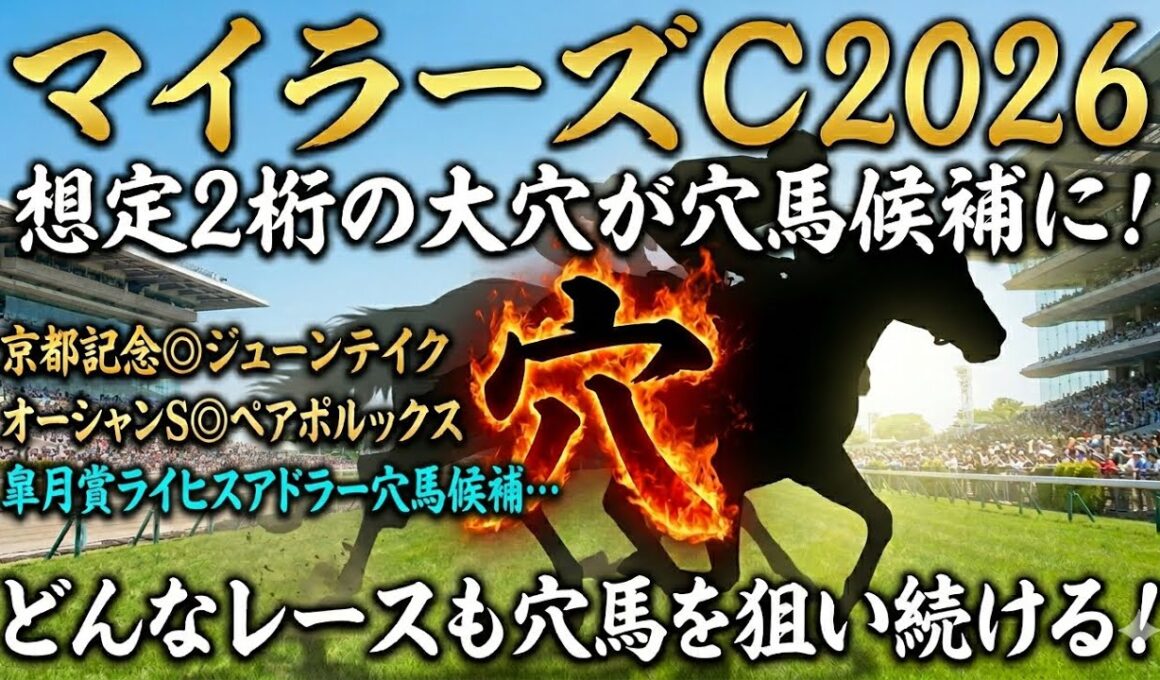 【マイラーズC2026】穴馬候補発表！〇〇の馬が意外にも優秀！？穴馬候補には超大穴も残った！