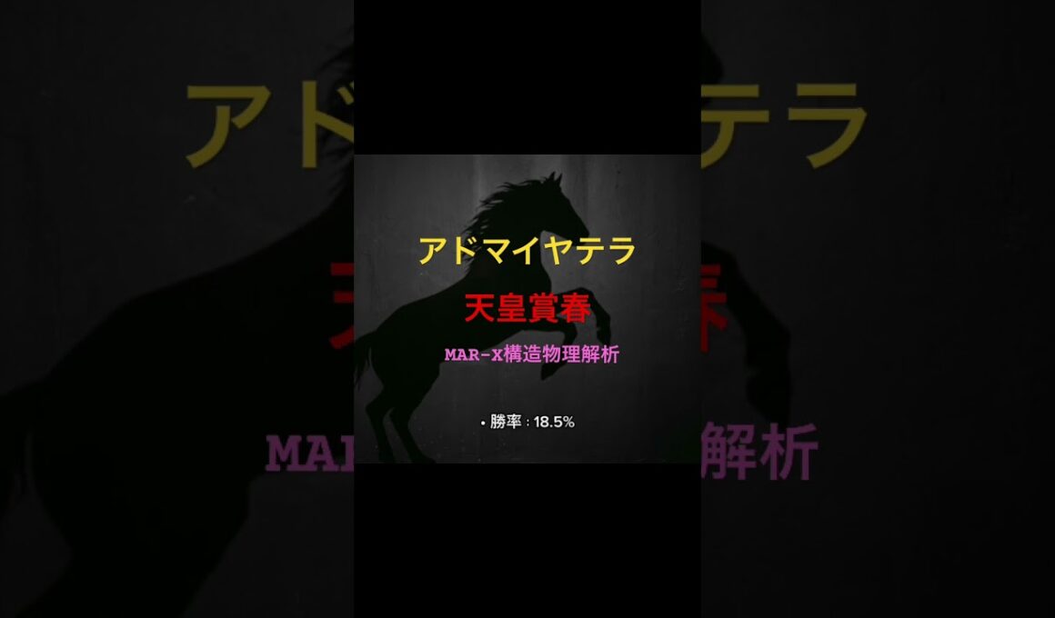 天皇賞春MAR-X構造物理解析#marchannel本編