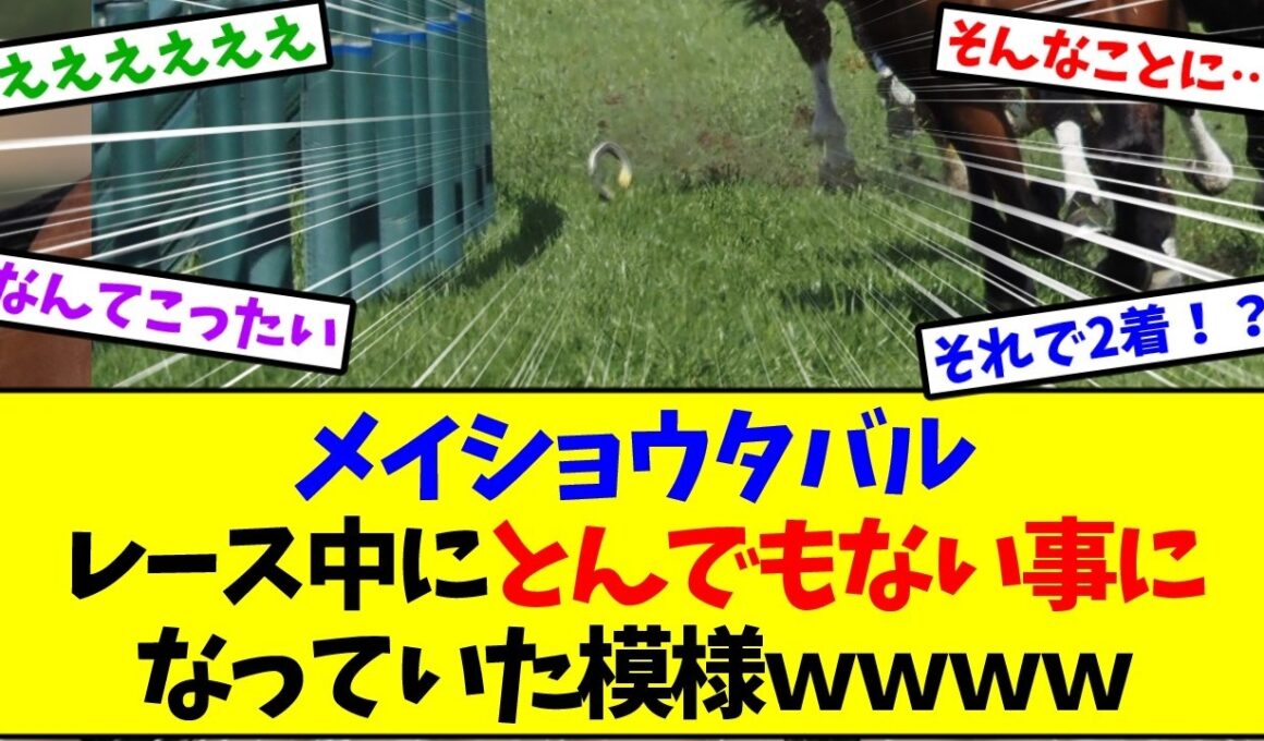 【大阪杯2026】メイショウタバルがレース中にとんでもない事になっていたｗｗｗ【競馬】