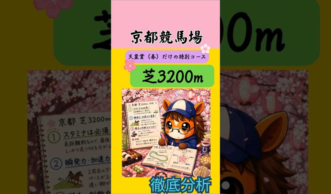 天皇賞(春)の京都芝3200mを徹底分析！スタミナだけでは勝てない理由