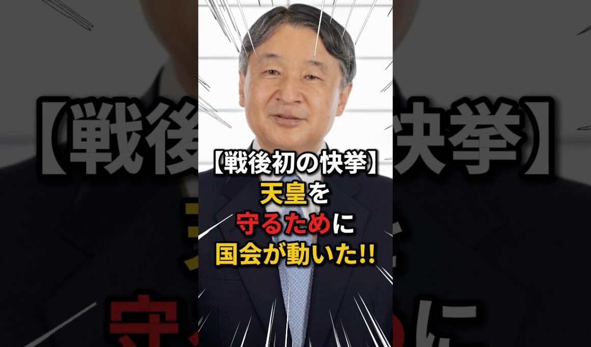 【戦後初の快挙】天皇を守るために国会が動いた!! #政治 #天皇賞春
