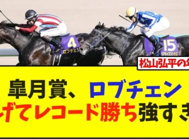 皐月賞、ロブチェン逃げてレコード勝ち強すぎw【競馬】