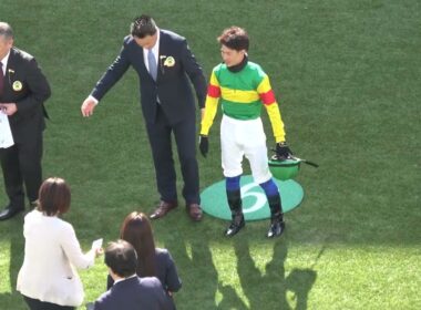 【中山グランドジャンプ2026】全頭パドック 松岡正海騎手がパドックの中にいる 現地映像 エコロデュエル
