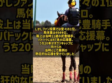 1990年有馬記念 オグリキャップ奇跡のラストラン 4番人気武豊で伝説の復活V #Shorts