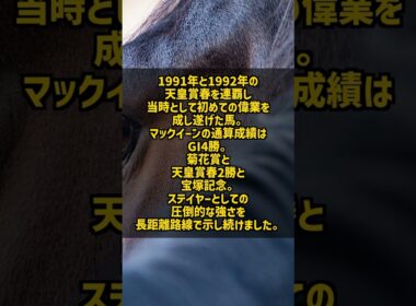 メジロマックイーン1991-92 天皇賞春連覇 武豊が京都3200mを支配した長距離王 #Shorts