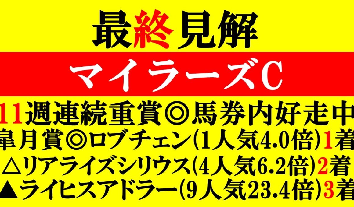 【マイラーズC 最終見解 2026】皐月賞先出し馬券◎△▲決着で的中！本命はオッズ妙味あるアノ馬！！