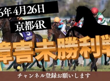 【障害未勝利戦 2026】4/26 京都4R ラガマフィンの競馬予想