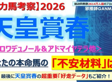 【天皇賞春2026 有力馬考察】クロワデュノール＆アドマイヤテラ他 人気馬5頭を徹底考察！