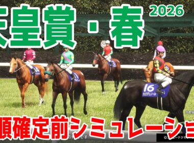 【天皇賞春2026】枠順確定前シミュレーション 昨年のダービー馬で大阪杯勝ったクロワデュノール！２連覇を目指すヘデントール！阪神大賞典をレコード勝利したアドマイヤテラ＆武豊などが出走予定！【競馬予想】