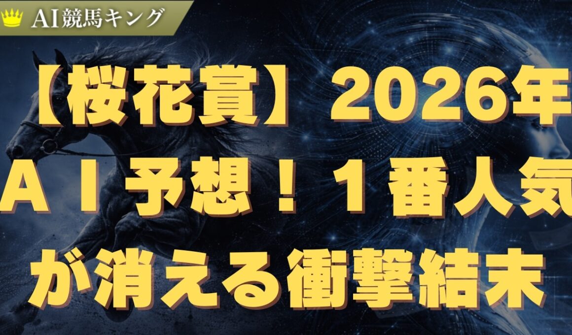 【桜花賞】２０２６年ＡＩ予想！１番人気が消える衝撃結末
