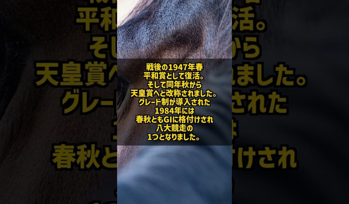 天皇賞春の歴史 帝室御賞典から1984年GI制定まで京都芝3200mを支配した名馬たち #Shorts
