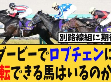 ダービーでロブチェンに逆転できる馬はいるのか？ロブチェン一強か、皐月賞組か、それとも別路線か…ダービー勢力図がヤバい…