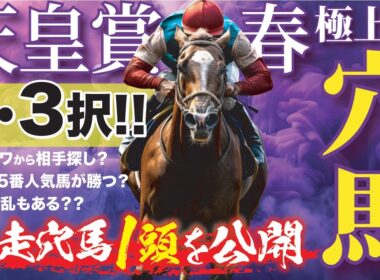 天皇賞春 2026【穴馬/予想】ドラゴンブースト指名に続け！末脚が唸る「☆あの穴馬」の激走を断言！