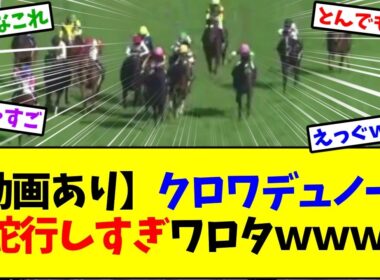 【大阪杯2026】クロワデュノール蛇行しすぎｗｗｗ【競馬】