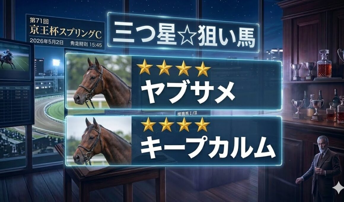 安田記念の前哨戦で万馬券を狙え！三つ星☆条件をクリアした「厳選二頭」を独占公開