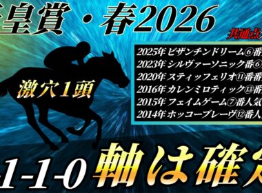 天皇賞・春2026【データ考察】3強だけど軸はあの馬で確定⁉️激走に期待の爆穴も教えます🤫