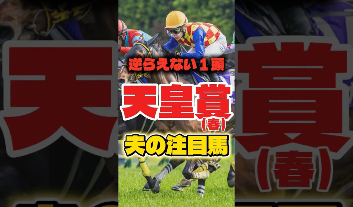 天皇賞(春)2026 今年の中心馬。逆らえない1頭とは？