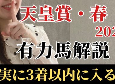 【天皇賞春2026 予想】有力馬徹底解説！勝負度合いが全然違う！ココを勝ちに来た激アツの馬とは？