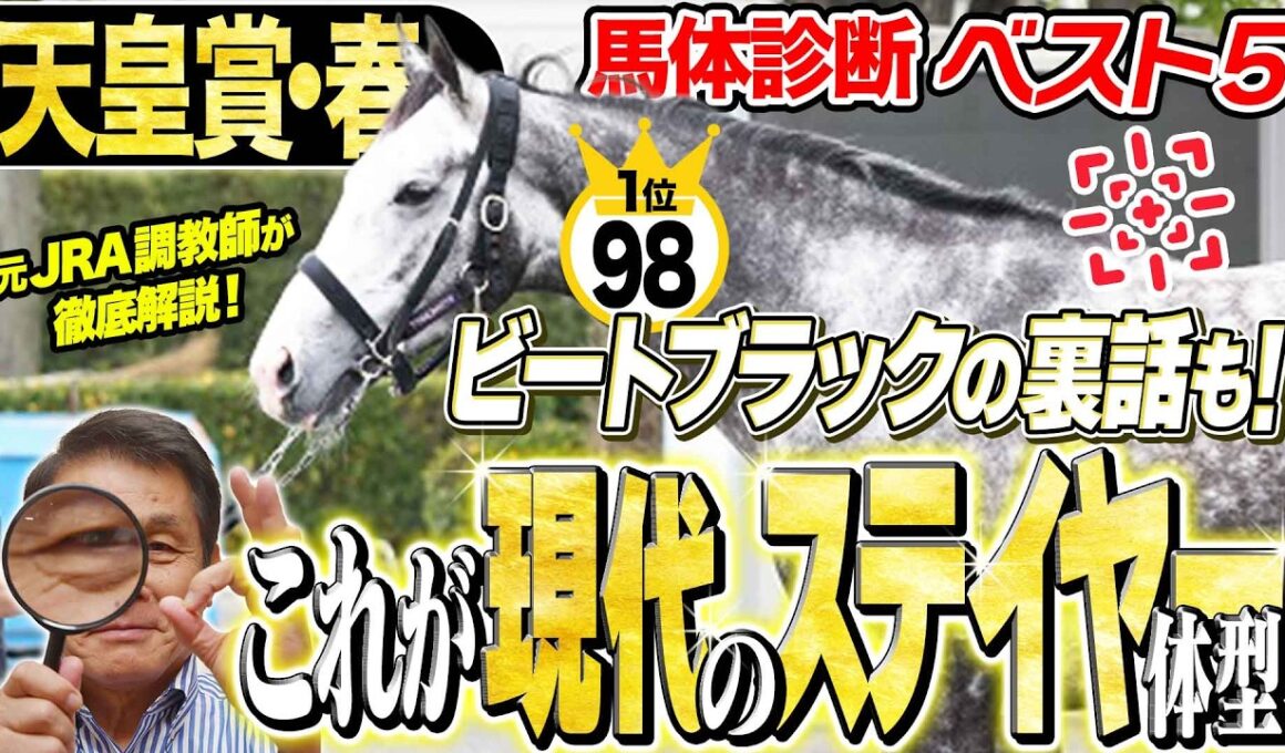 【天皇賞・春2026】ダービー馬のステイヤー適性は！？ビートブラックの意外な馬体適性の話も！中村均元調教師が馬体診断ベスト５を発表 ！《東スポ競馬》