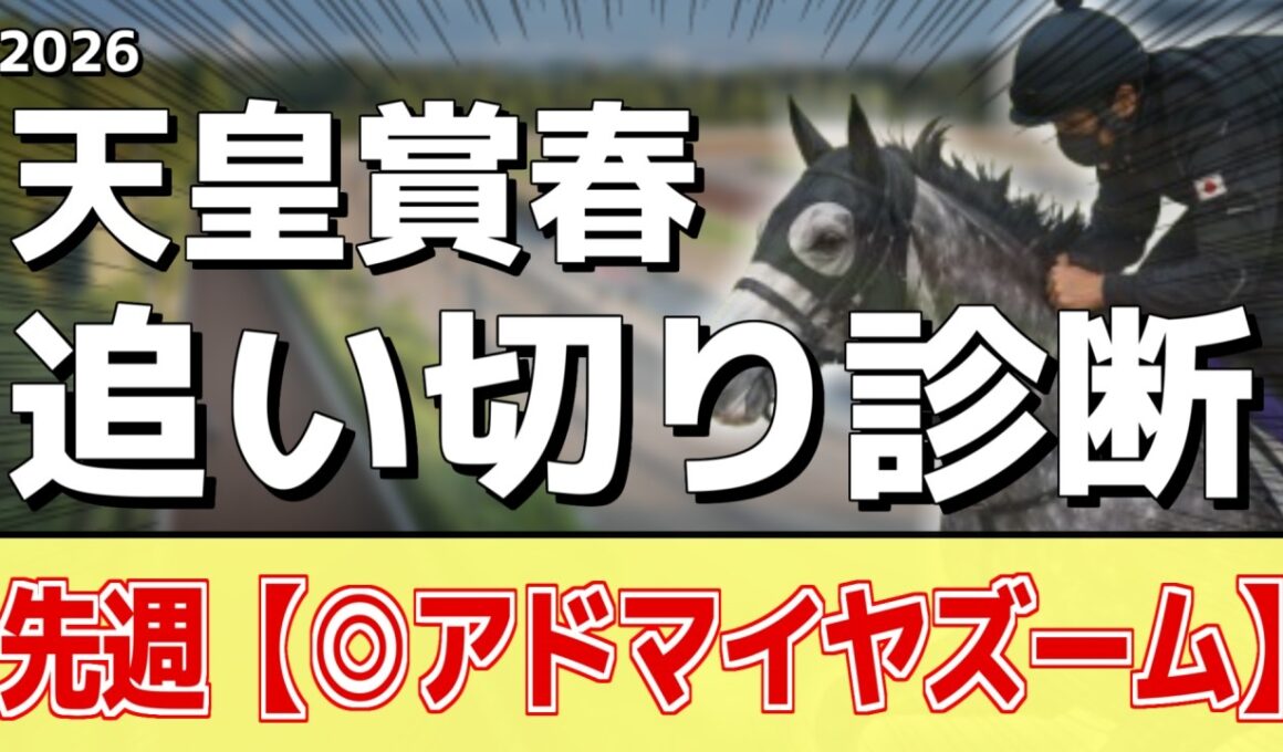 追い切り徹底解説！【天皇賞春2026】クロワデュノール、アドマイヤテラなどの状態はどうか？調教S評価は2頭！
