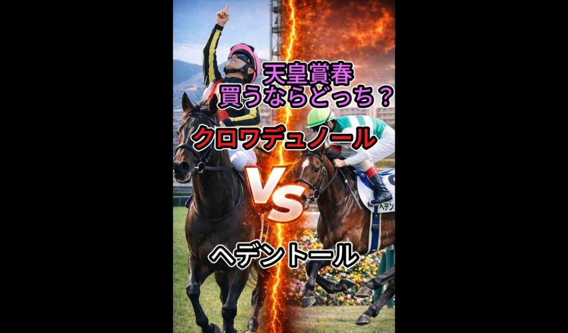 天皇賞春　どっち買う？　#天皇賞春　#競馬