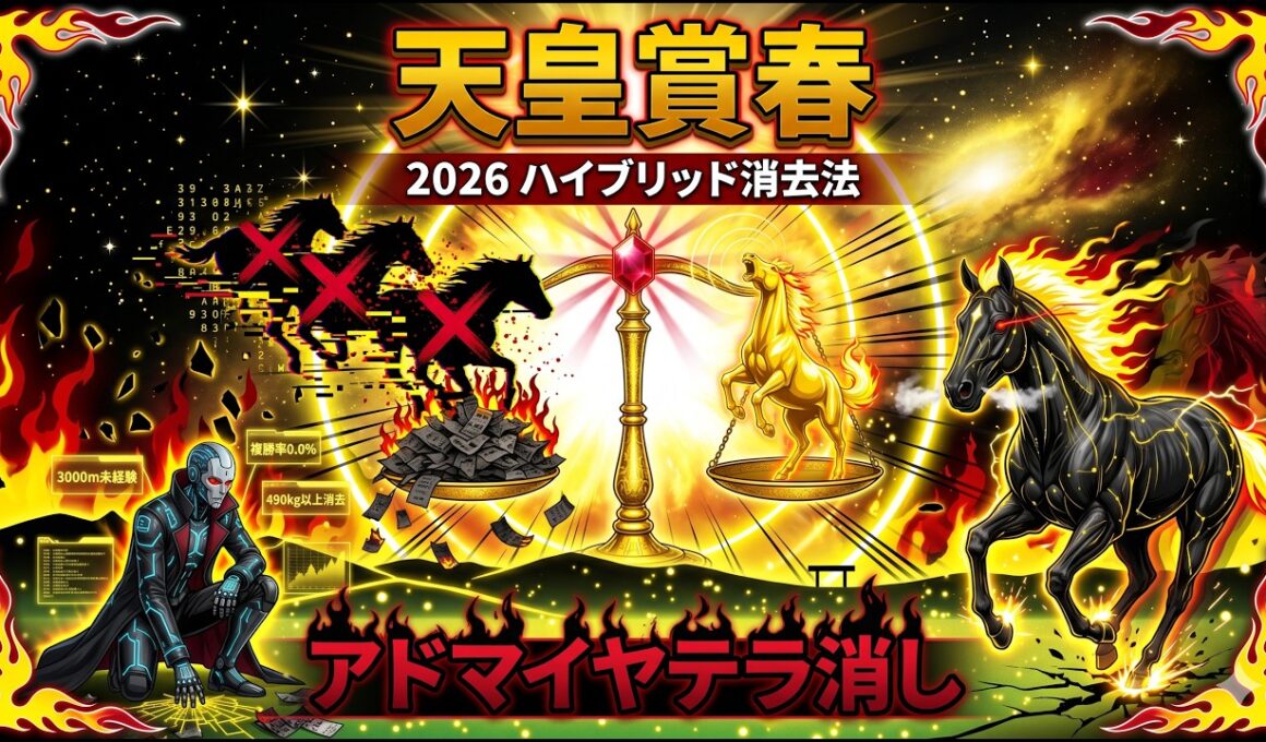 【天皇賞春2026】予想ハイブリッド消去法アドマイヤテラ全頭分析#天皇賞春 #天皇賞春2026 #クロワデュノール #アドマイヤテラ #ヘデントール #スティンガーグラス #シンエンペラー #タガノ
