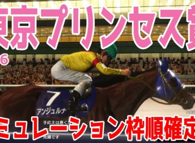 【東京プリンセス賞2026】シミュレーション枠順確定版 6連勝中のアンジュルナは6枠7番！桜花賞(浦和)の2着馬ブレイズエッジは3枠3番！東京2歳優駿牝馬で2着のナーサリーテイルなどが出走【競馬予想】