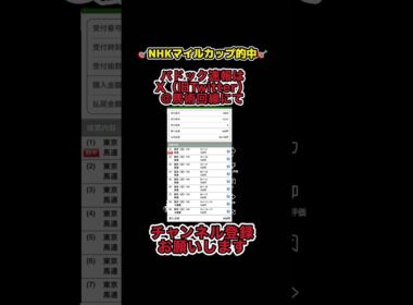 【NHKマイルカップ2025】🎯的中🎯
