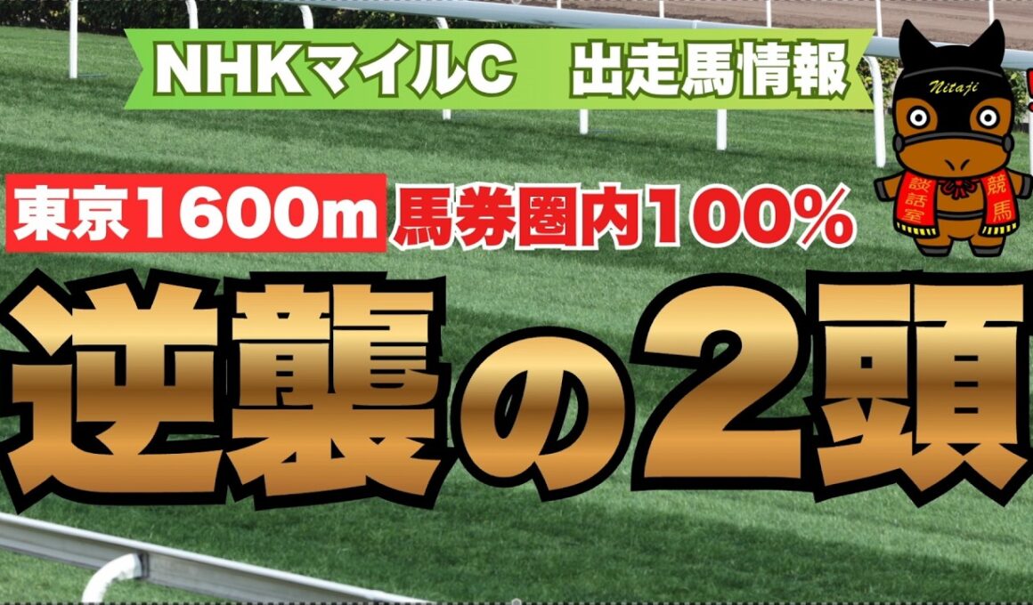 東京1600m馬券圏内100％"逆襲"の2頭！【NHKマイルC 2026　出走馬情報】　#2026NHKマイルC#競馬予想  #競馬分析 #競馬的中#勝ち馬＃GⅠ＃カヴァレリッツォ＃アドマイヤクワッズ