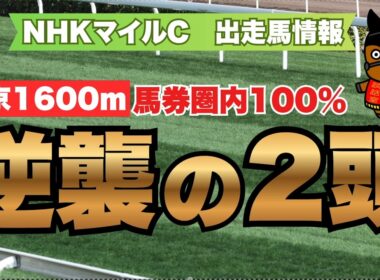 東京1600m馬券圏内100％"逆襲"の2頭！【NHKマイルC 2026　出走馬情報】　#2026NHKマイルC#競馬予想  #競馬分析 #競馬的中#勝ち馬＃GⅠ＃カヴァレリッツォ＃アドマイヤクワッズ