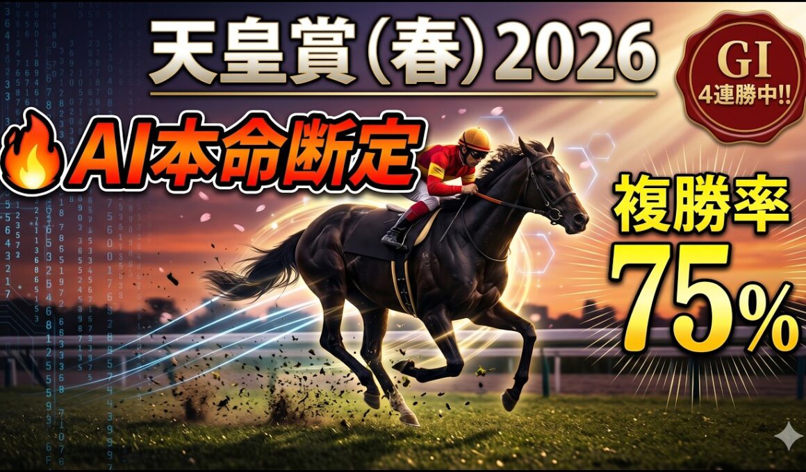 【天皇賞春2026】GⅠ4連勝中AIが本命断定複勝率75%の鉄板鞍上 #天皇賞春 #天皇賞春2026  #ヘデントール #クロワデュノール #シンエンペラー #アドマイヤテラ #ミステリーウェイ