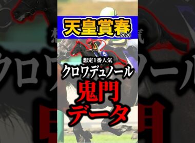 クロワデュノールが超危険データに該当 #shorts #天皇賞春 #競馬