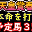 【天皇賞春2026本命候補3頭】最終的に残った3頭。人気馬が消える理由を全て話します