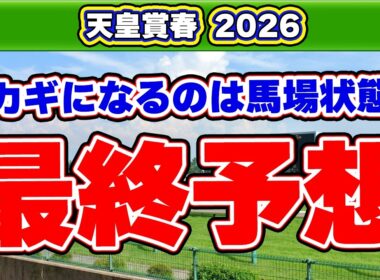 【天皇賞(春)2026最終予想】重馬場で警戒すべき穴馬は？波乱含みの最終結論！
