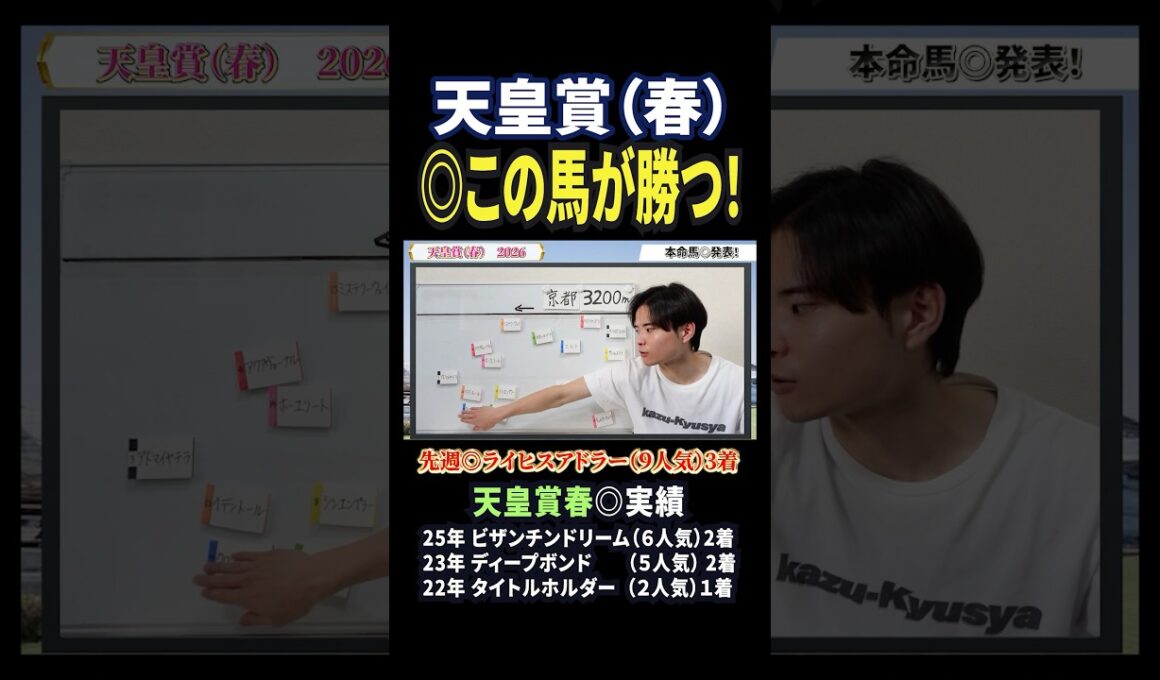 天皇賞春2026！クロワデュノールやアドマイヤテラ、ヘデントール参戦も穴馬で勝負！#競馬 #競馬予想 #馬券 #天皇賞春 #おすすめ #shorts
