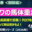 【天皇賞春2026＜削除編＞】どうする！クロワデュノール！大型馬は長距離で大苦戦！ただ、これって実は逆かもしれないよ！
