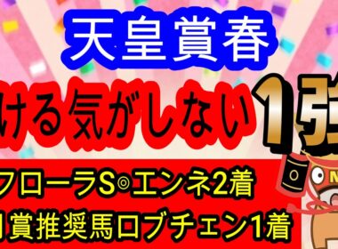【競馬予想】天皇賞春2026　G1推奨馬5連続激走中！　天才プロ予想家が教える何1つ不安のない長距離最強馬とは！！