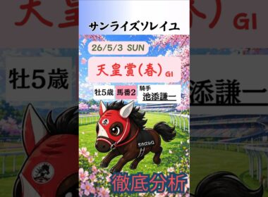 サンライズソレイユ徹底分析｜天皇賞(春)
