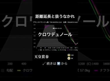 クロワデュノール 距離延長と扱うなかれ #天皇賞春 #shorts #競馬 #mの法則