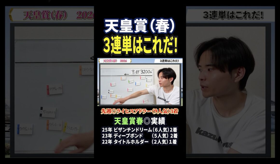天皇賞春2026！クロワデュノールかアドマイヤテラかヘデントールか！ #競馬 #競馬予想 #馬券 #天皇賞春 #おすすめ #shorts