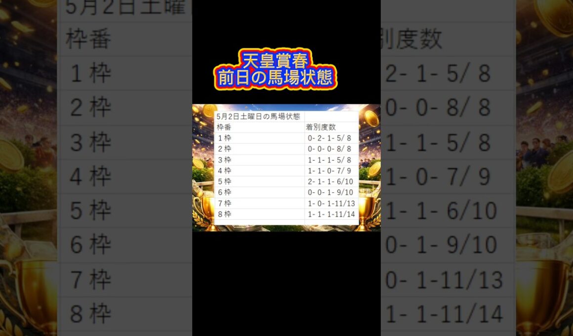 天皇賞春2026🫏土曜日の馬場状態 #競馬 #中央競馬予想 #競馬予想 #競馬好きと繋がりたい