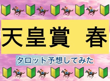 【天皇賞・春】秋はルメールに泣いたけど、春はルメールと喜びたい！武さんは良いけど、テラは…【タロット競馬予想】