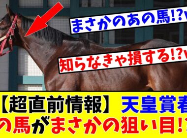 【天皇賞春】【超直前情報】今年の天皇賞春はデータが通じない!?wあの馬がまさかの狙い目に!?www