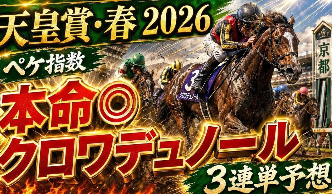 【天皇賞春2026】春の盾を獲るのはこの馬！ペケ指数で導いた３連単予想付
