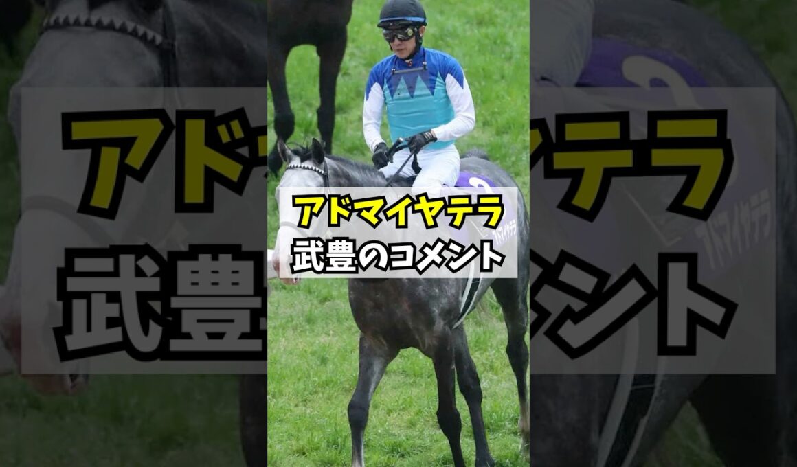【天皇賞・春】2番人気アドマイヤテラ、武豊のコメント #shorts