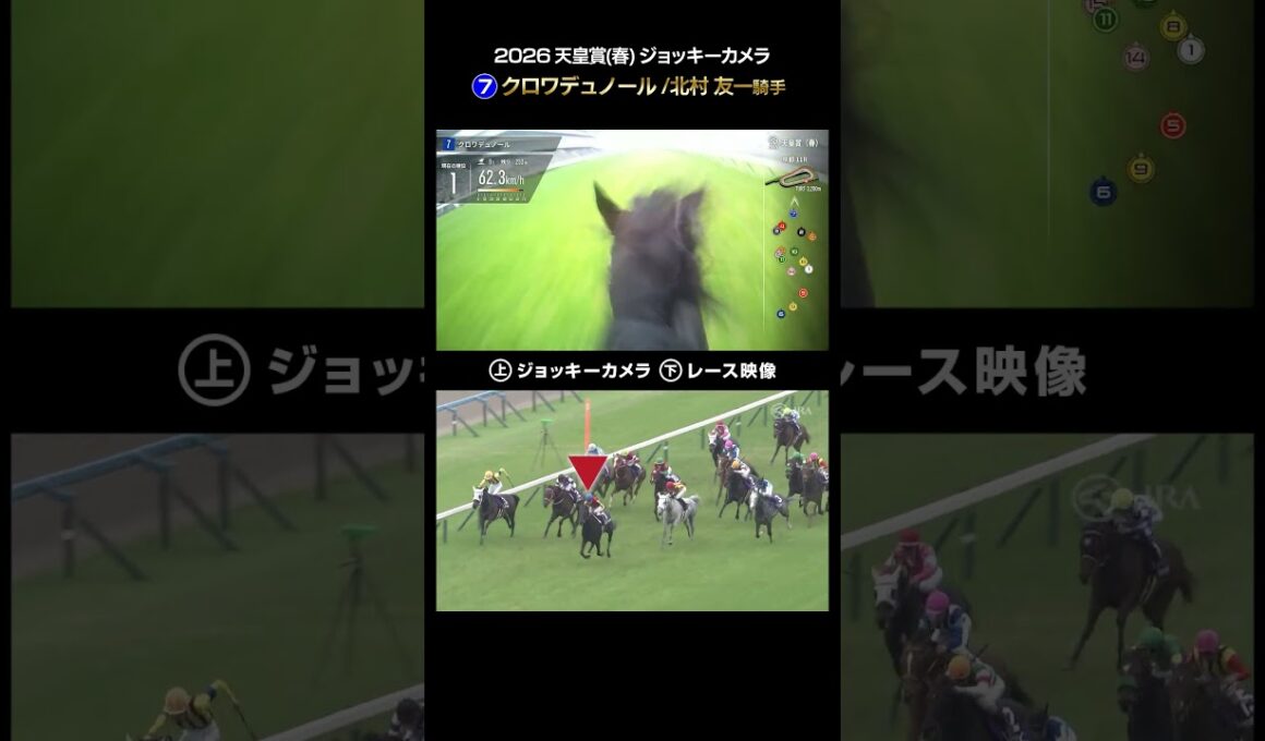 【ジョッキーカメラ×レース映像】2026年天皇賞（春） 北村友一騎手 #shorts ｜JRA公式