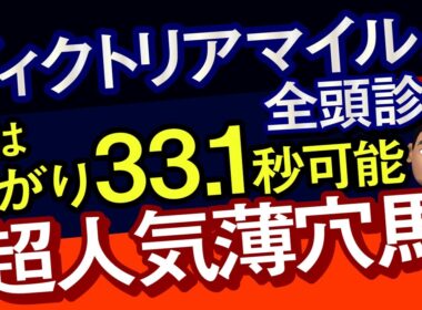 【ヴィクトリアマイル2026予想大会・全頭診断】実は上がり33.1秒可能な超人気薄穴馬！データ分析からレースシュミレーション！エンブロイダリー、カムニャック、クイーンズウォーク、ルメール、武豊出走予定