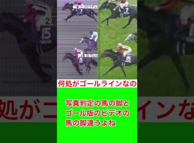 天皇賞春ゴール前写真判定の疑惑