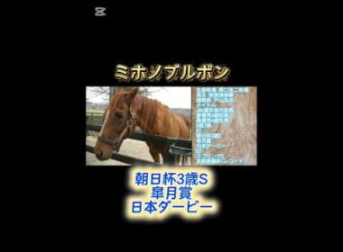 #ミホノブルボン #日本ダービー #皐月賞 #名馬