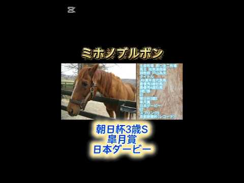 #ミホノブルボン #日本ダービー #皐月賞 #名馬